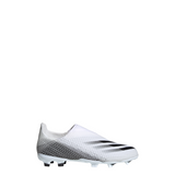 adidas X Ghosted.3 Laceless Firm Ground Boots -White/Blac