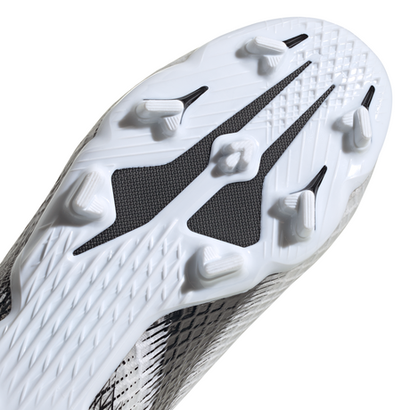 adidas X Ghosted.3 Laceless Firm Ground Boots -White/Blac
