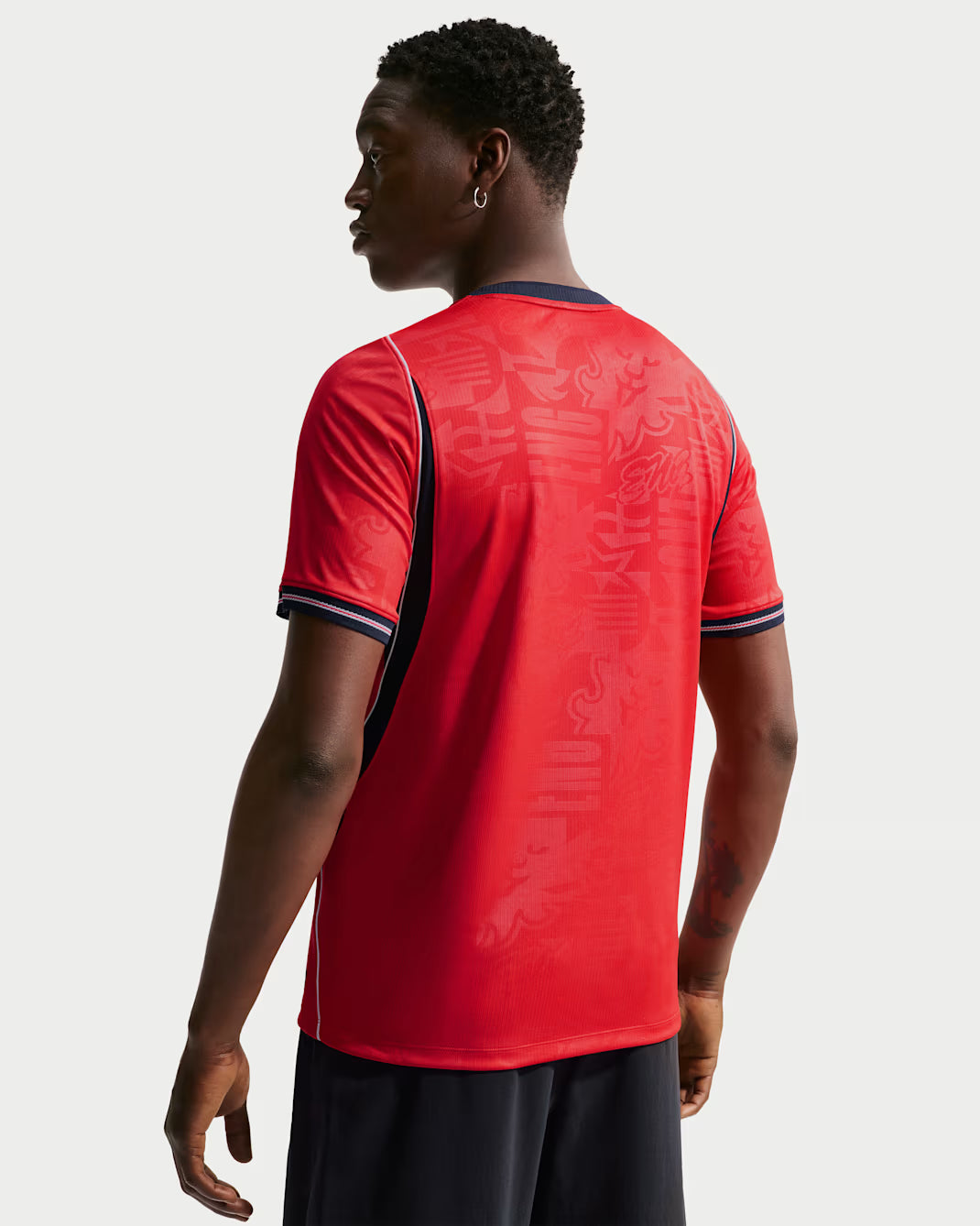 Nike England Away Men's Soccer Jersey 2026 - Speed Red/Obsidian/White/Obsidian