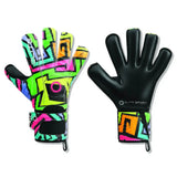 Guantes de portero Elite Sport Camaleon - Negro/Verde/Amarillo