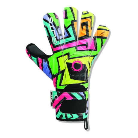 Elite Sport Camaleon Goalkeeper Soccer Gloves - Black/Green/Yellow