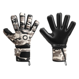 Guantes de portero de fútbol Elite Sport Combat N - Negro/Blanco/Gris