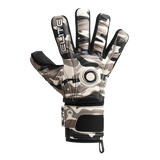 Guantes de portero de fútbol Elite Sport Combat N - Negro/Blanco/Gris