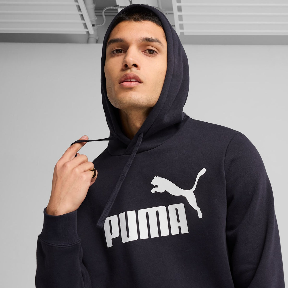 PUMA Essentials No. 1 Logo Hoodie Flecee Navy