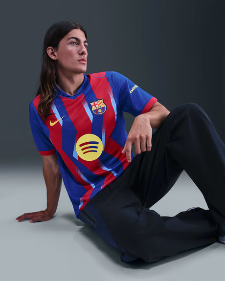 Nike FC Barcelona Stadium Fourth Jersey 25 - Gym Blue/Salsa Red/Opti Yellow