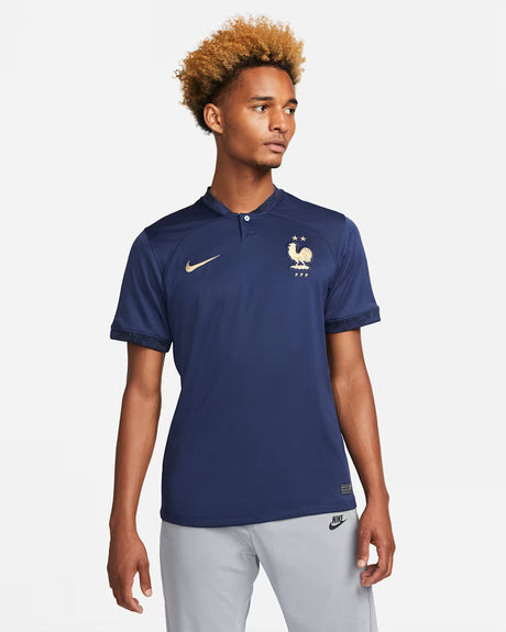 Nike France Home Jersey 22 - Midnight Navy/Metallic Gold