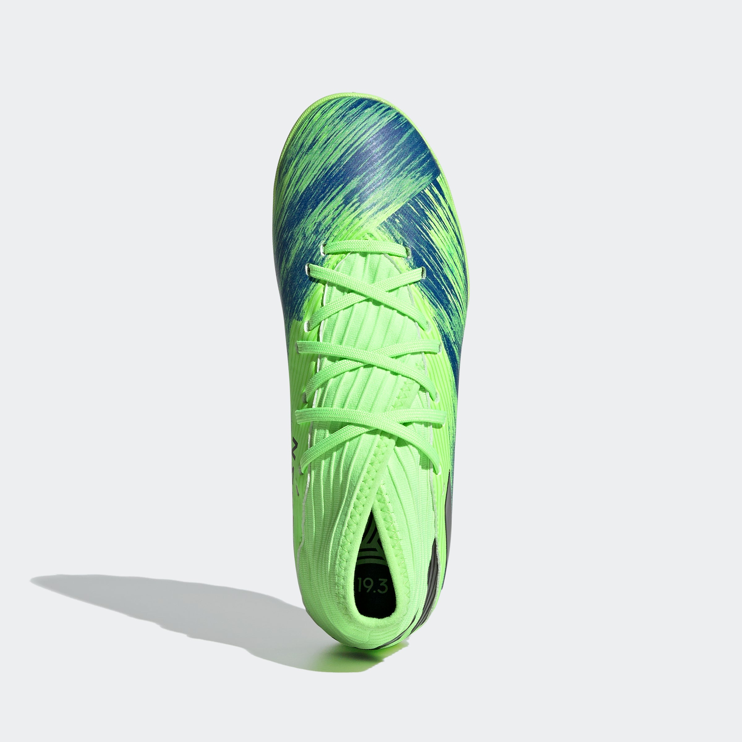 adidas Nemeziz 19.3 TF Turf Youth Soccer Cleats - Signal Green/Black/Royal