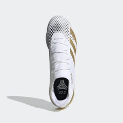 Botas de fútbol sala adidas Predator Mutator 20.3 Low en blanco, dorado y negro