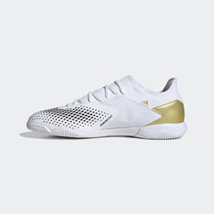 Botas de fútbol sala adidas Predator Mutator 20.3 Low en blanco, dorado y negro