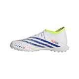 adidas Predator Edge 3 TF Youth Soccer Cleats - White/Yellow