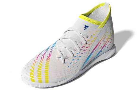 adidas Predator Edge 3 IN Men's Soccer Shoes - White/Yellow