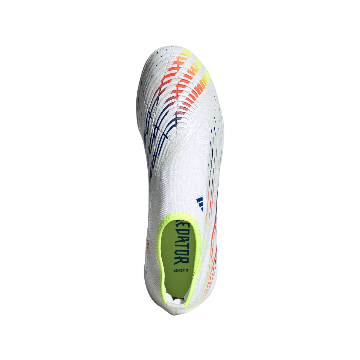 Tacos de fútbol para hombre adidas Predator Edge 3 Laceless TF - Blanco
