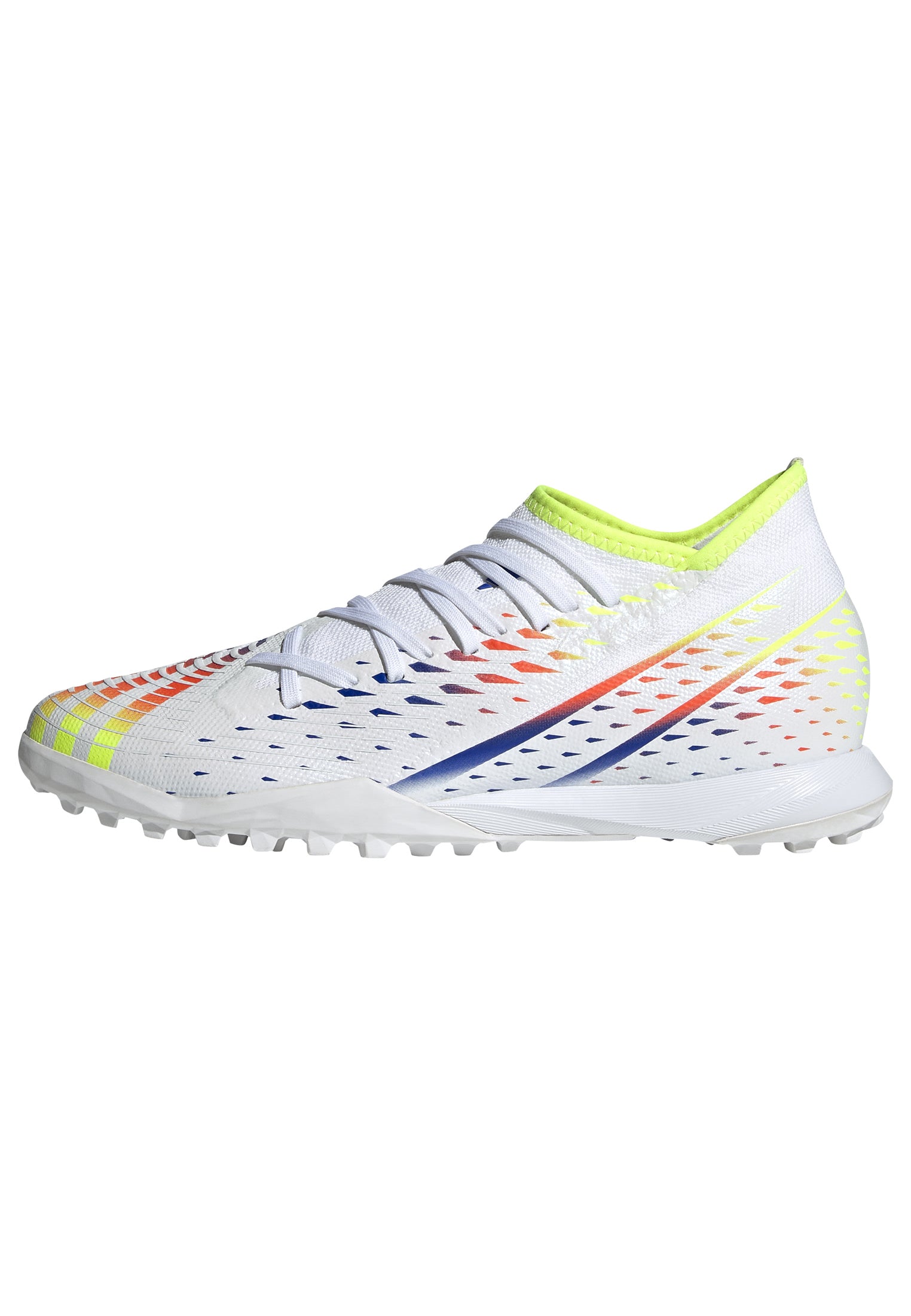 Botas de fútbol adidas Predator Edge.3 Turf Blanco/Amarillo/Azul