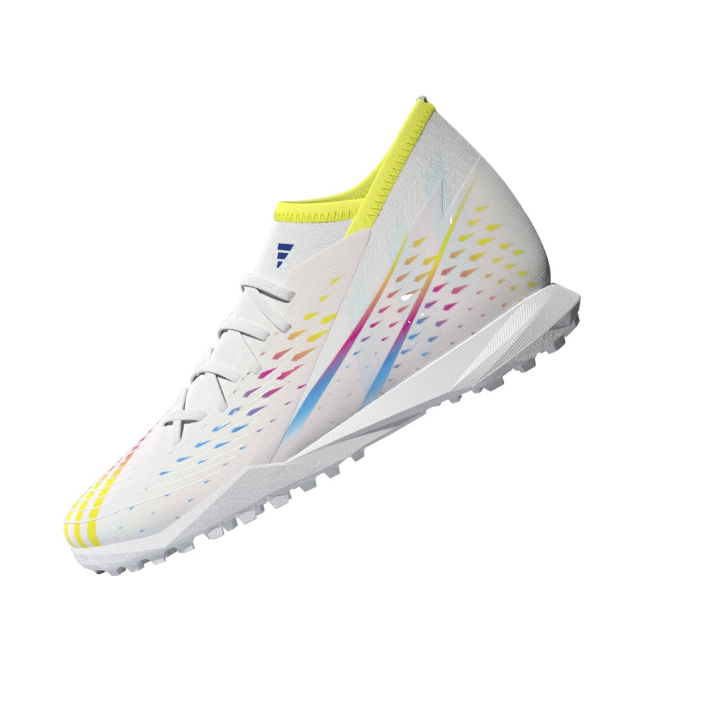 Botas de fútbol adidas Predator Edge.3 Turf Blanco/Amarillo/Azul