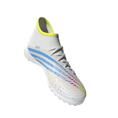 Botas de fútbol adidas Predator Edge.3 Turf Blanco/Amarillo/Azul
