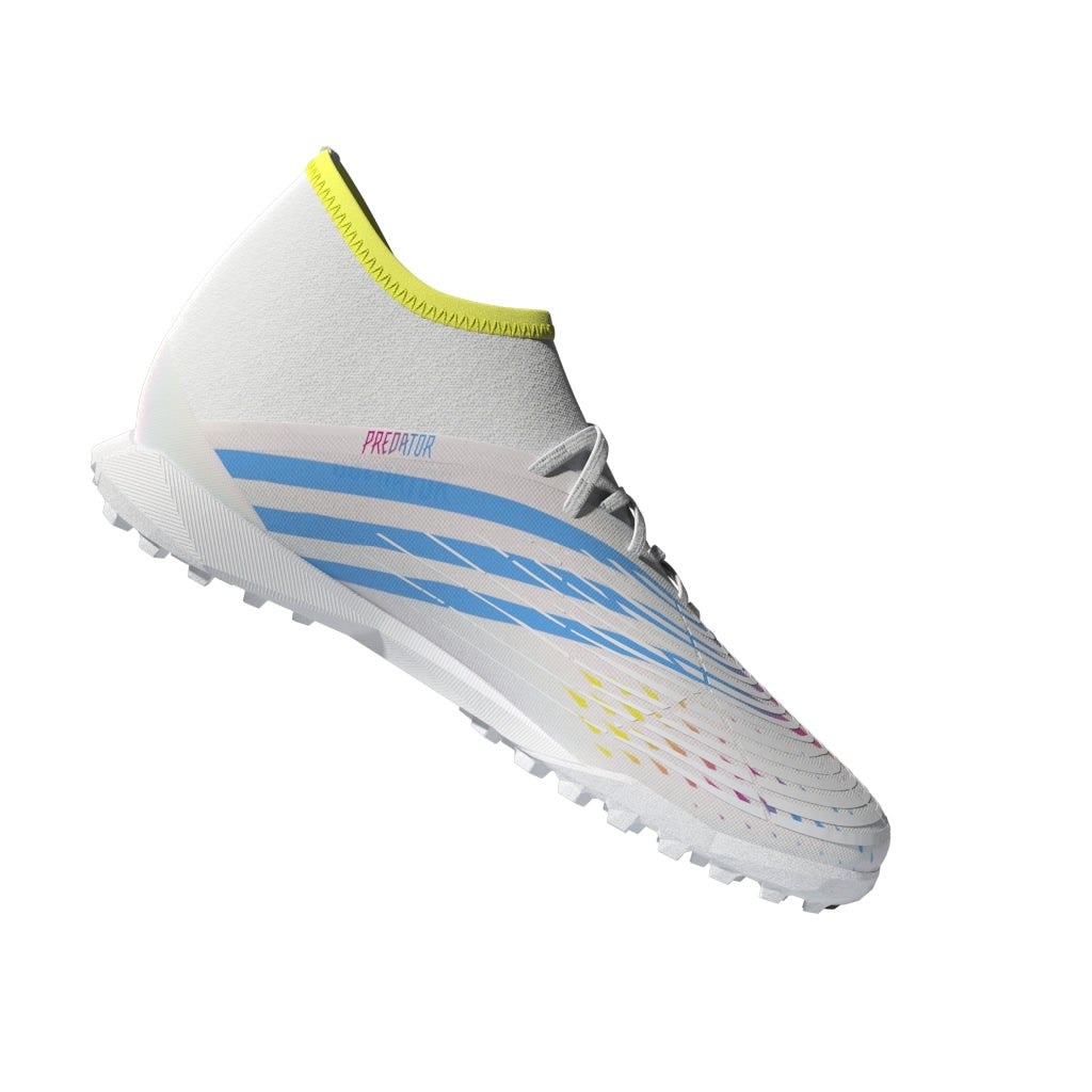 Botas de fútbol adidas Predator Edge.3 Turf Blanco/Amarillo/Azul