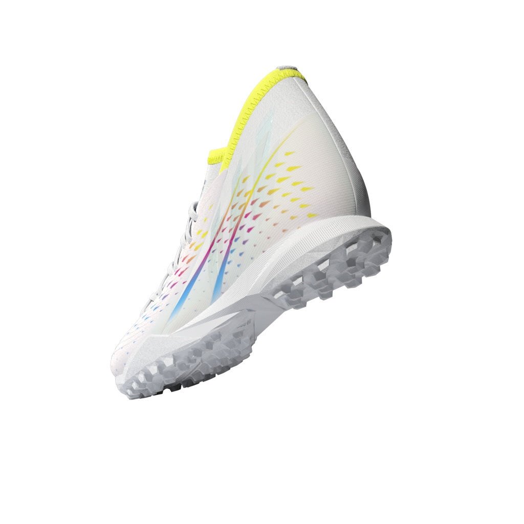 Botas de fútbol adidas Predator Edge.3 Turf Blanco/Amarillo/Azul