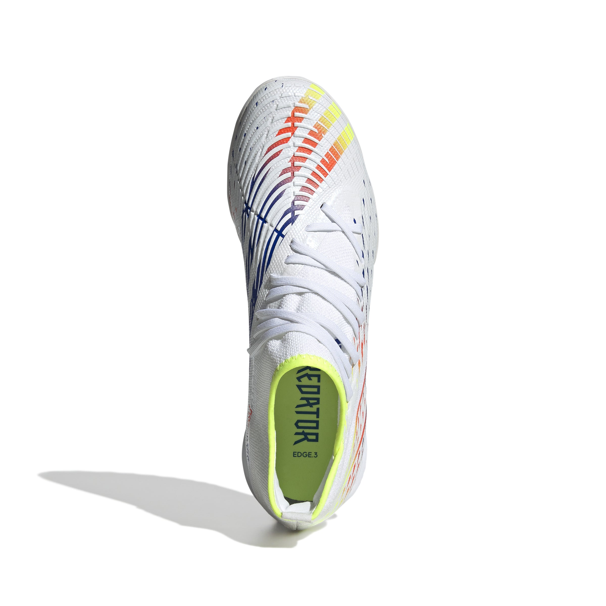 Botas de fútbol adidas Predator Edge.3 Turf Blanco/Amarillo/Azul