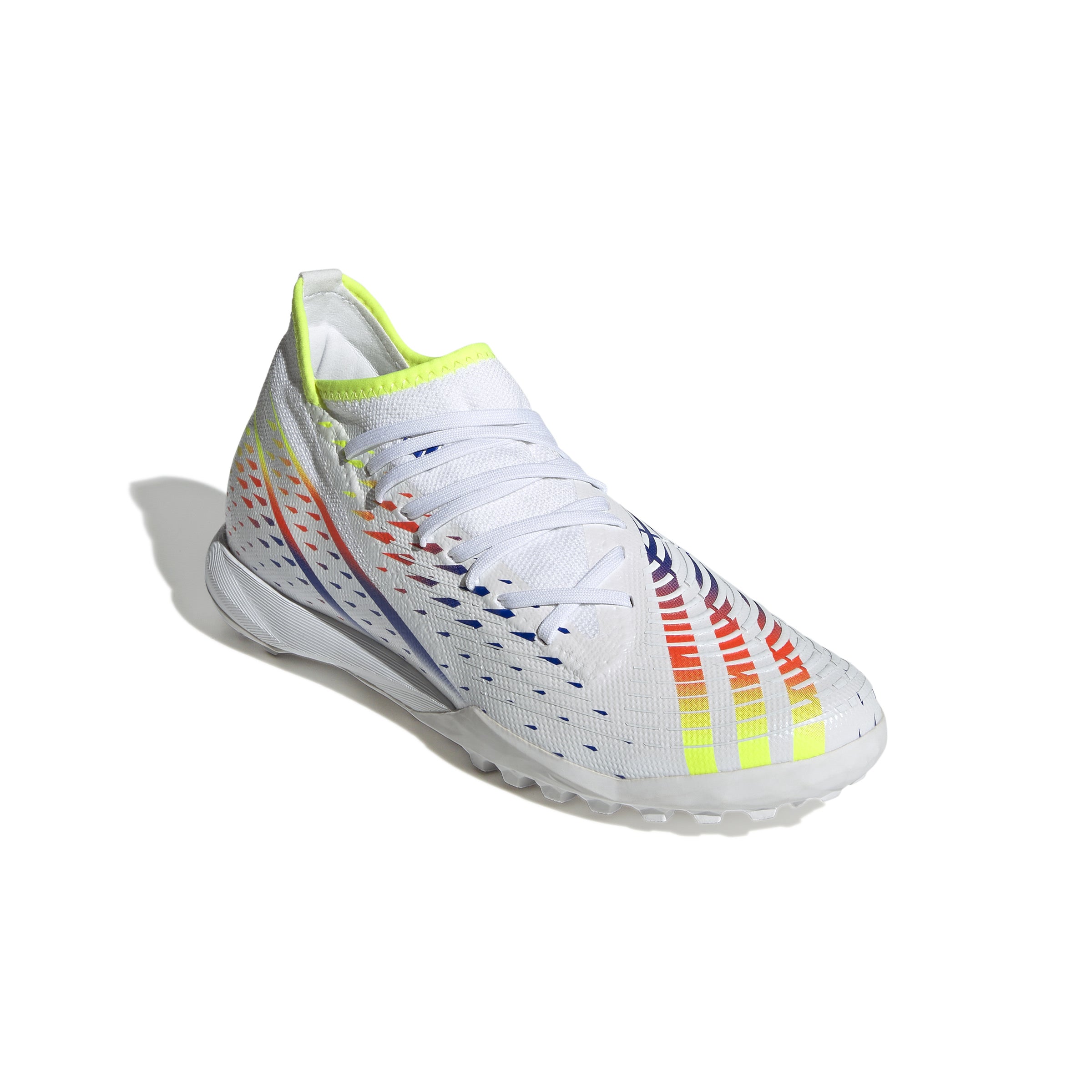 Botas de fútbol adidas Predator Edge.3 Turf Blanco/Amarillo/Azul