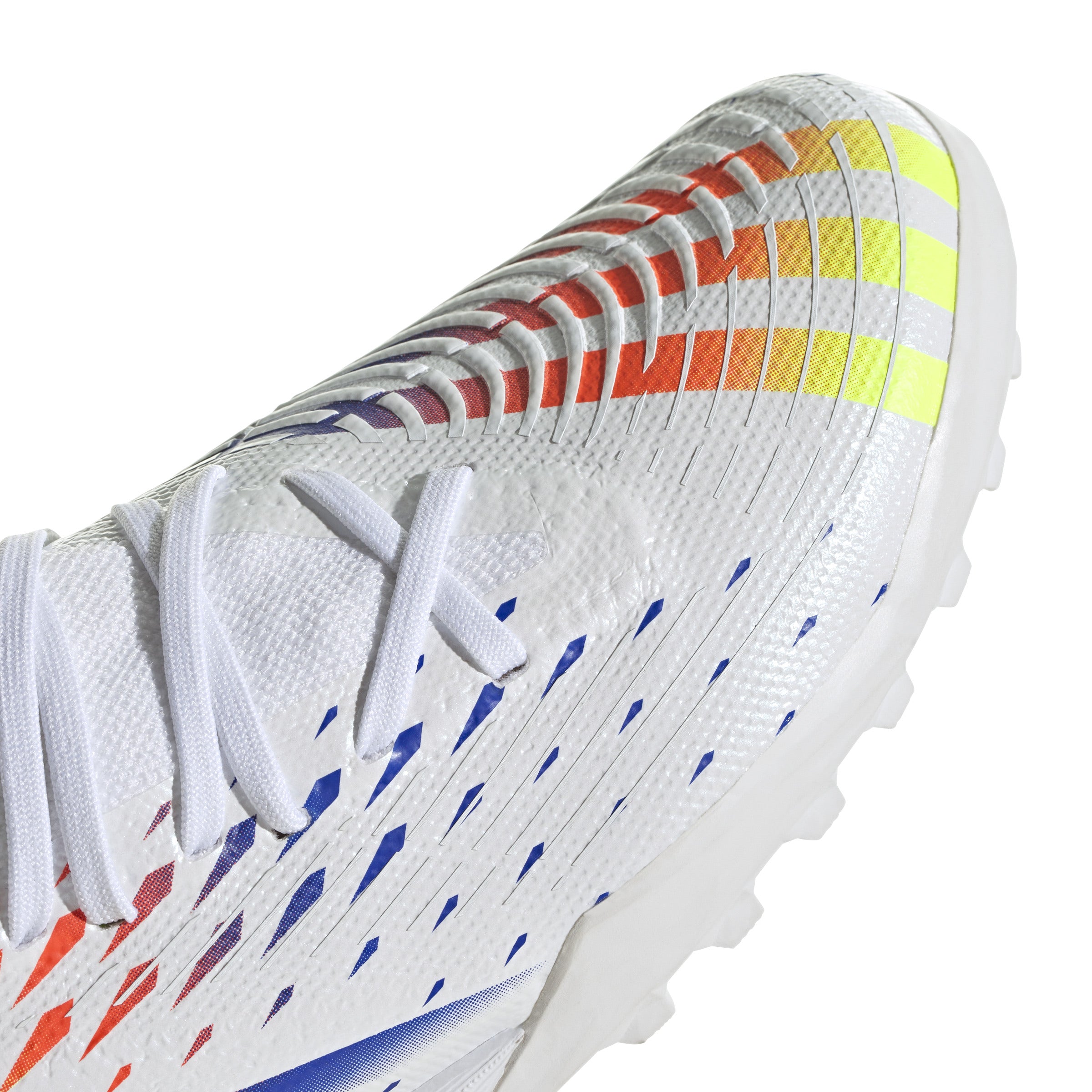 Botas de fútbol adidas Predator Edge.3 Turf Blanco/Amarillo/Azul