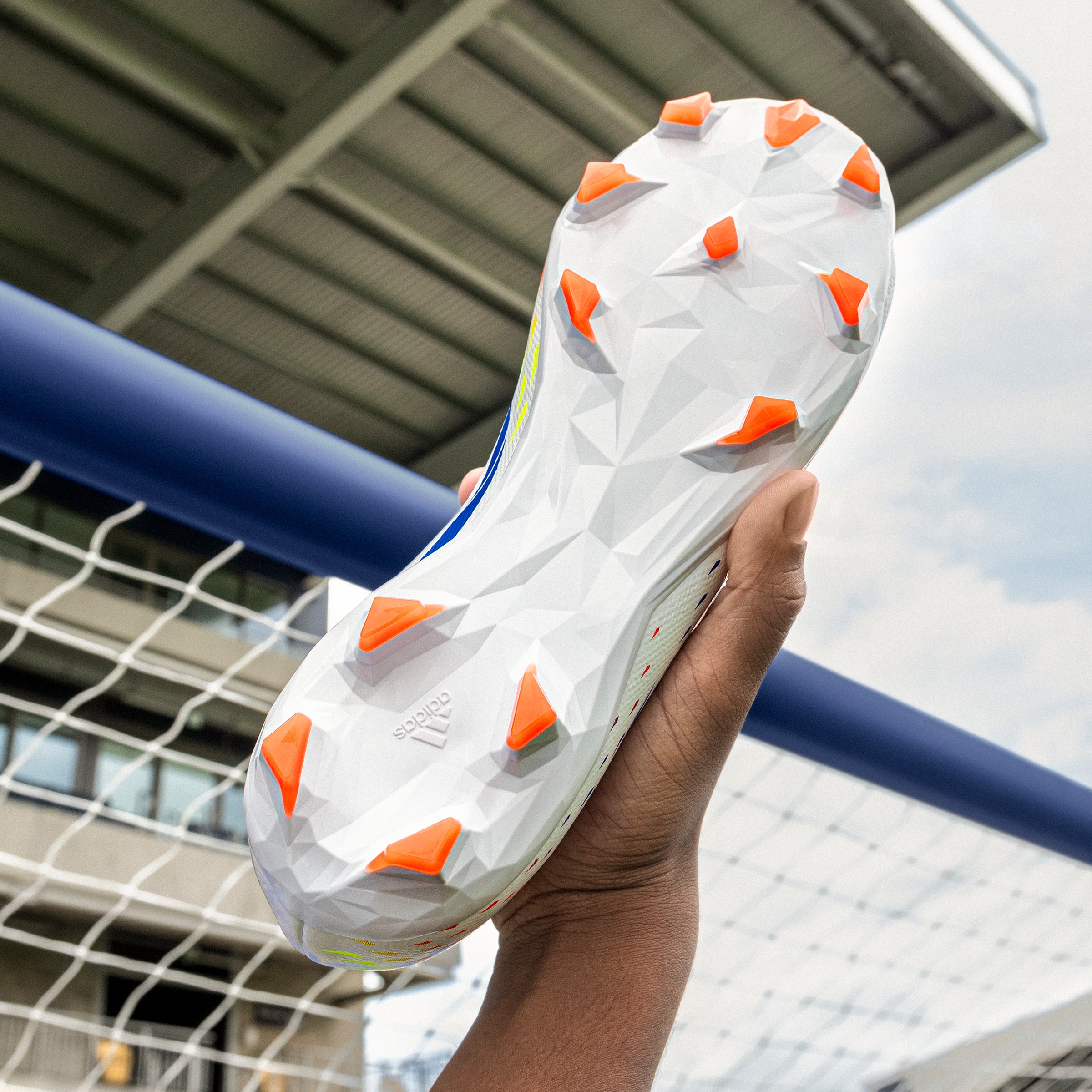 adidas Predator Edge 3 Laceless FG Men's Soccer Cleats - White/Yellow/Blue