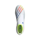 adidas Predator Edge 3 Laceless FG Men's Soccer Cleats - White/Yellow/Blue