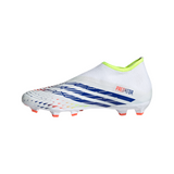 adidas Predator Edge 3 Laceless FG Men's Soccer Cleats - White/Yellow/Blue