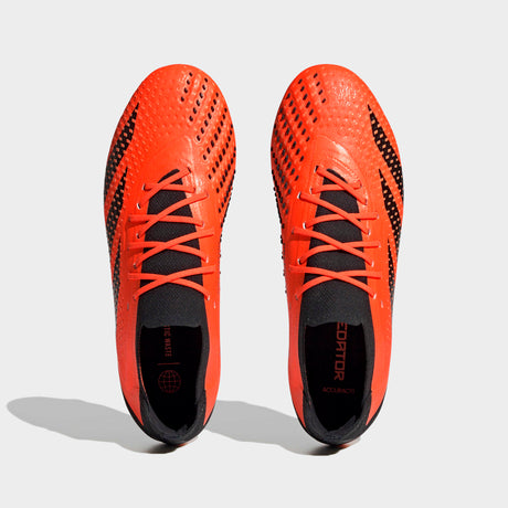adidas Predator Accuracy.1 Low FG Firm Ground Soccer Cleats - Solar Orange/Black