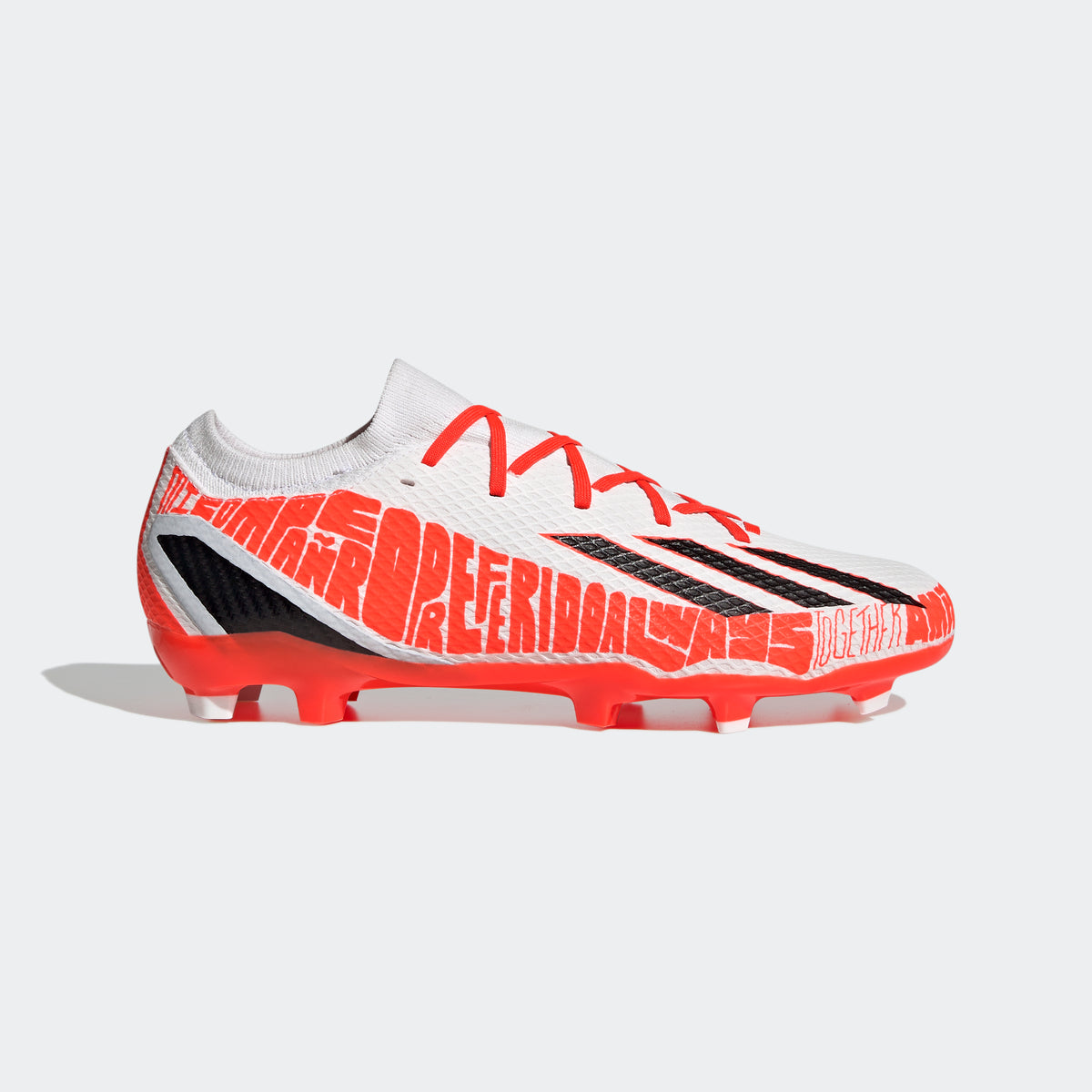 adidas Speedportal Messi 3 FG Firm Ground Football Boots White/Black/Red