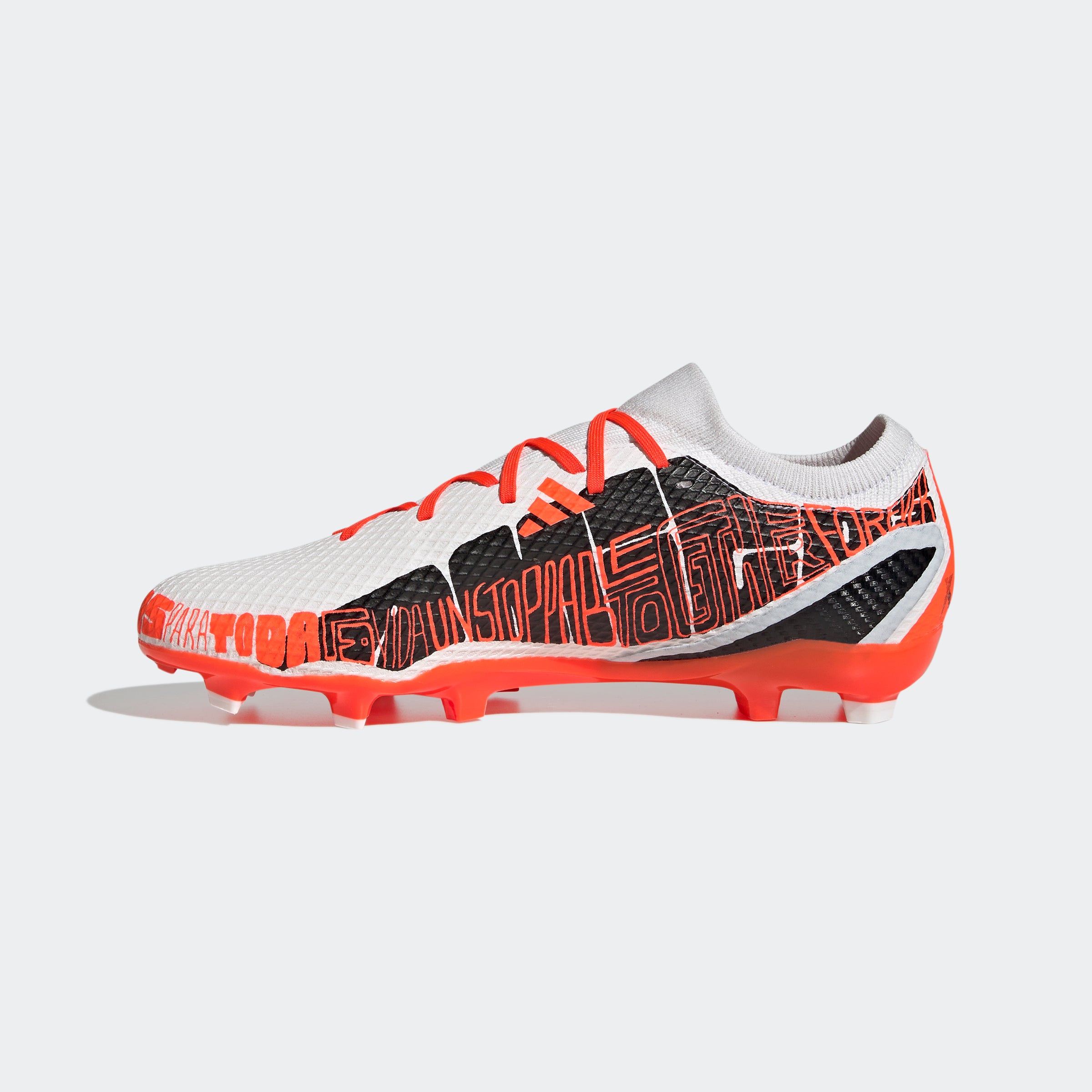 adidas Speedportal Messi 3 FG Firm Ground Football Boots White/Black/Red