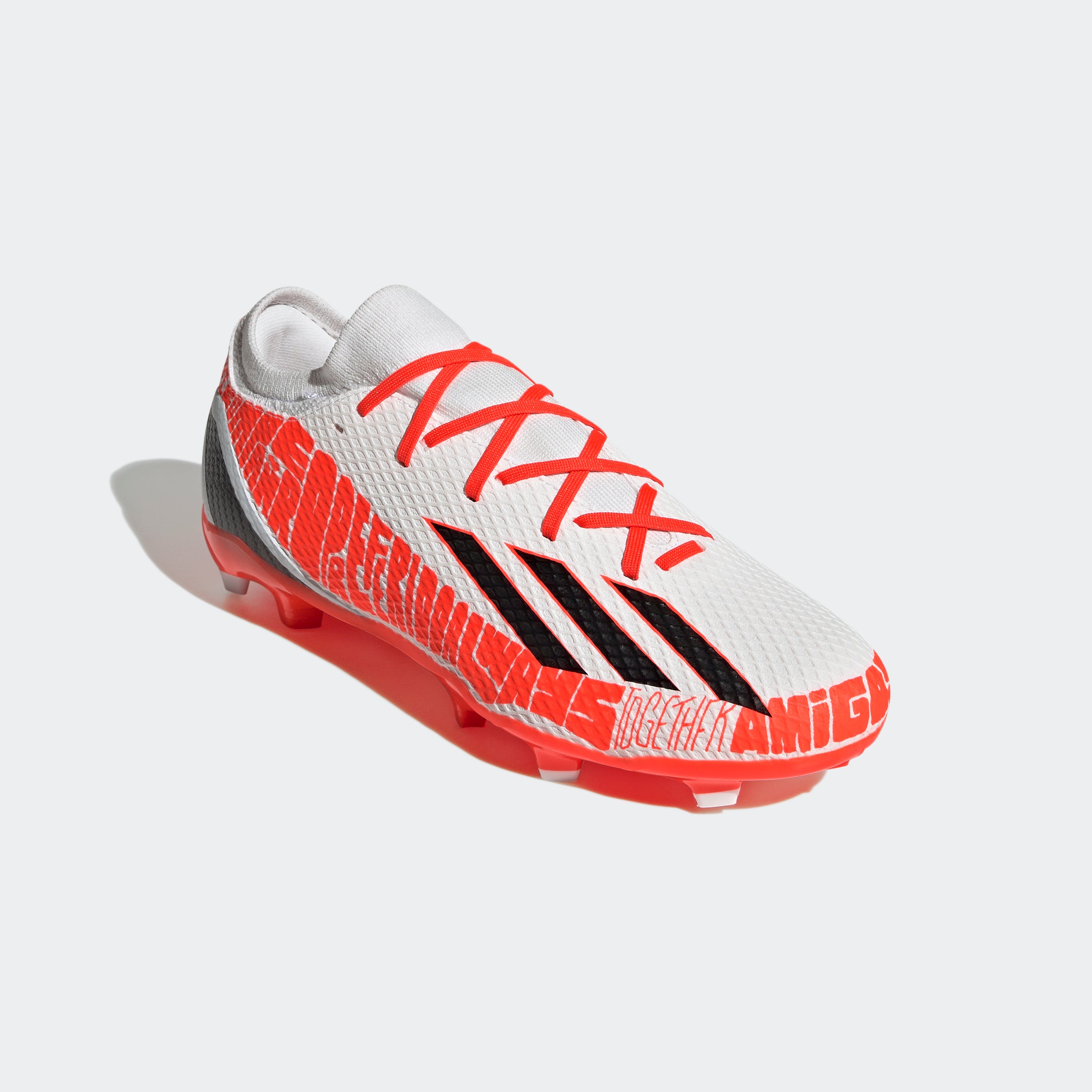 adidas Speedportal Messi 3 FG Firm Ground Football Boots White/Black/Red