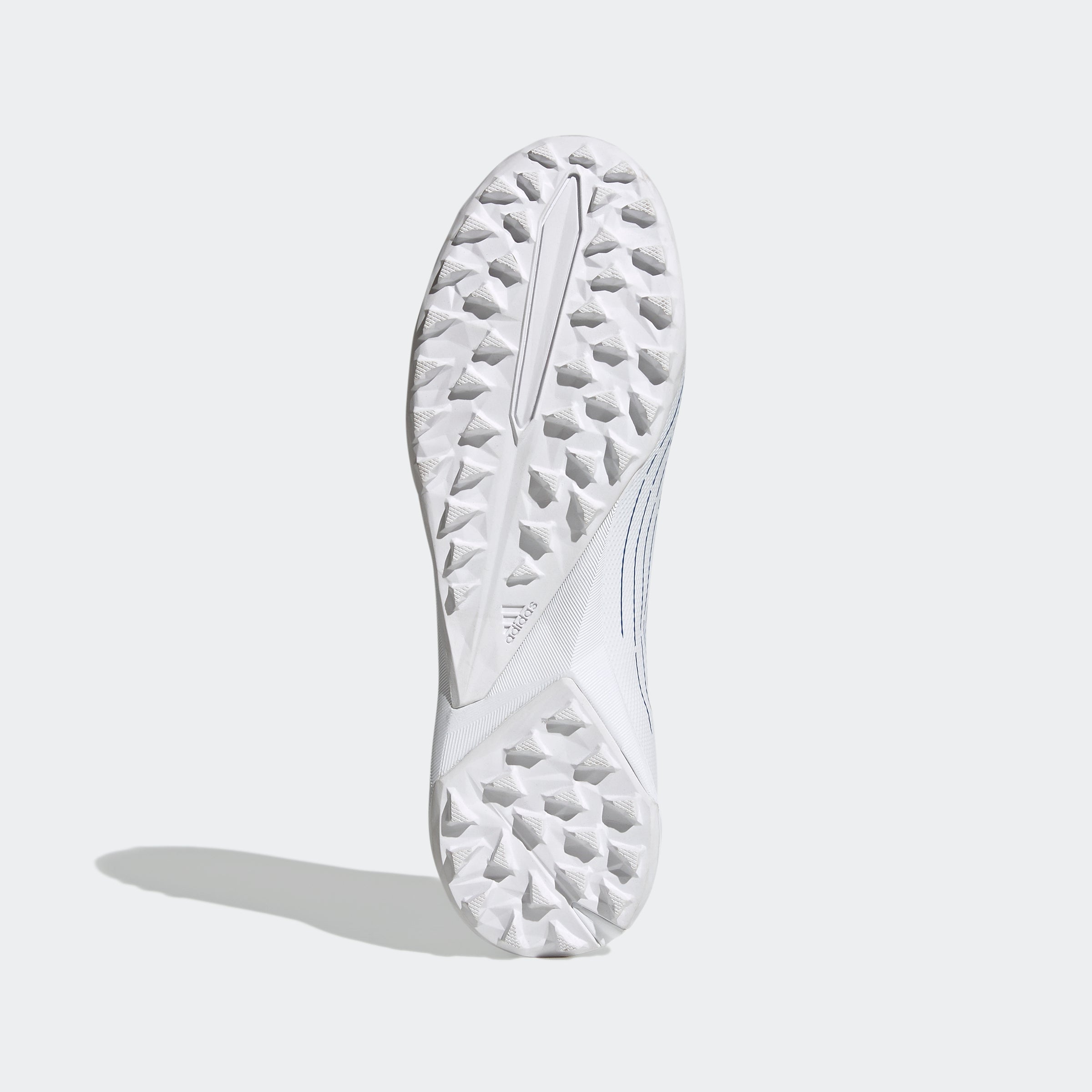 Botas de césped sin cordones adidas Predator Edge.3 en blanco y azul