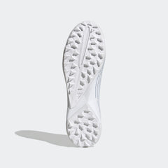 Botas de césped sin cordones adidas Predator Edge.3 en blanco y azul