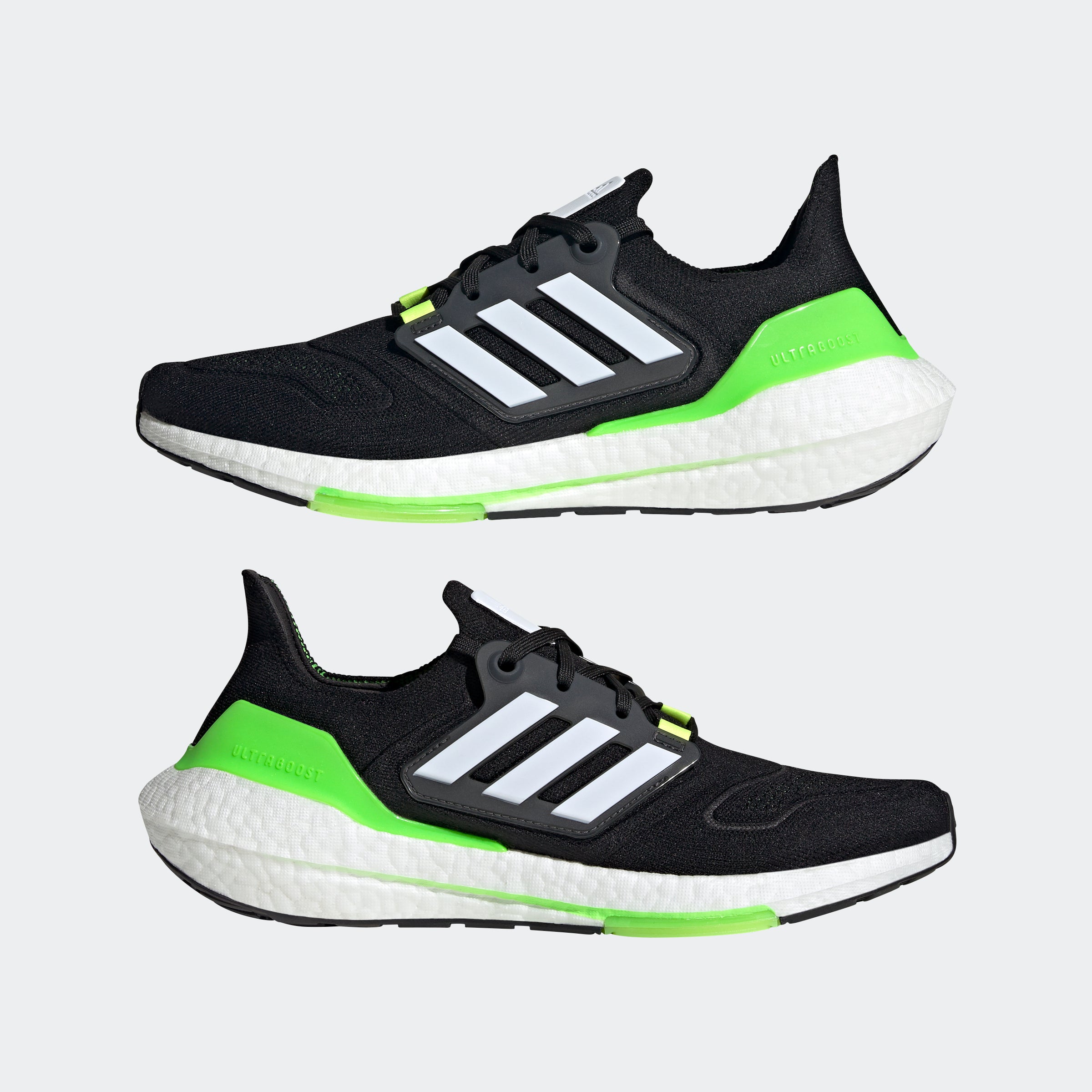adidas Ultraboost 22 Negro/Blanco/Verde Solar