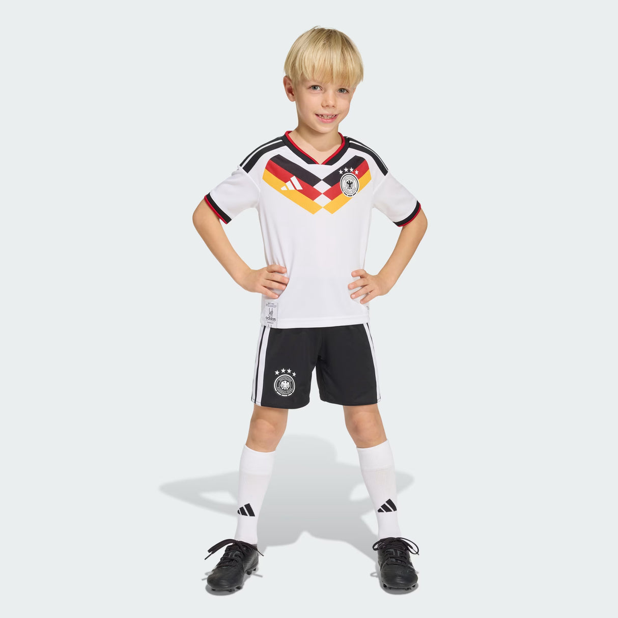 adidas Germany Home Youth Soccer Mini Kit 26 - White