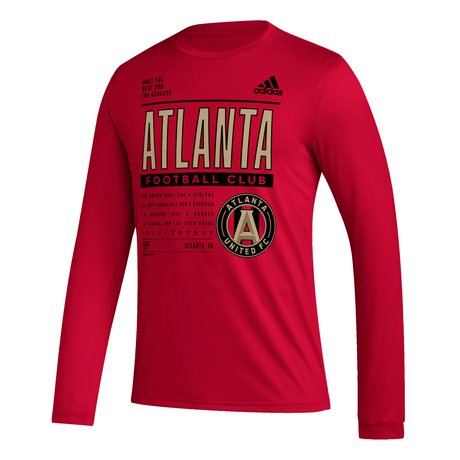adidas MLS Pre Game Tee Team -Red