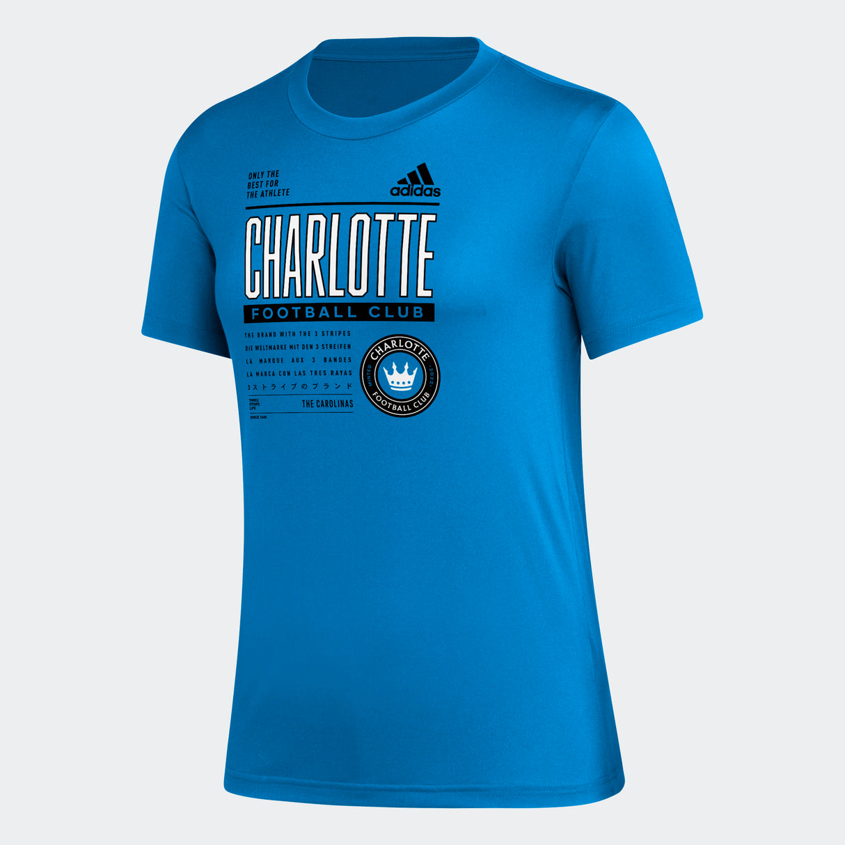 adidas Charlotte FC Pre-Game Women's T-Shirt - Blue