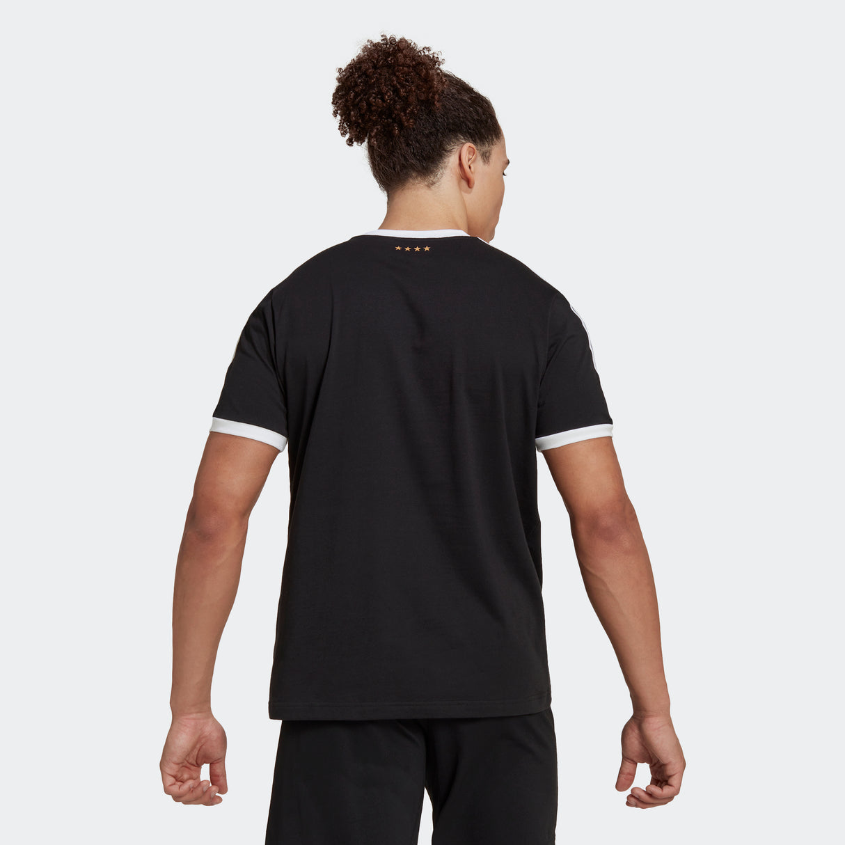 Camiseta de fútbol para hombre adidas Alemania ADN 3 Tiras - Negro/Blanco