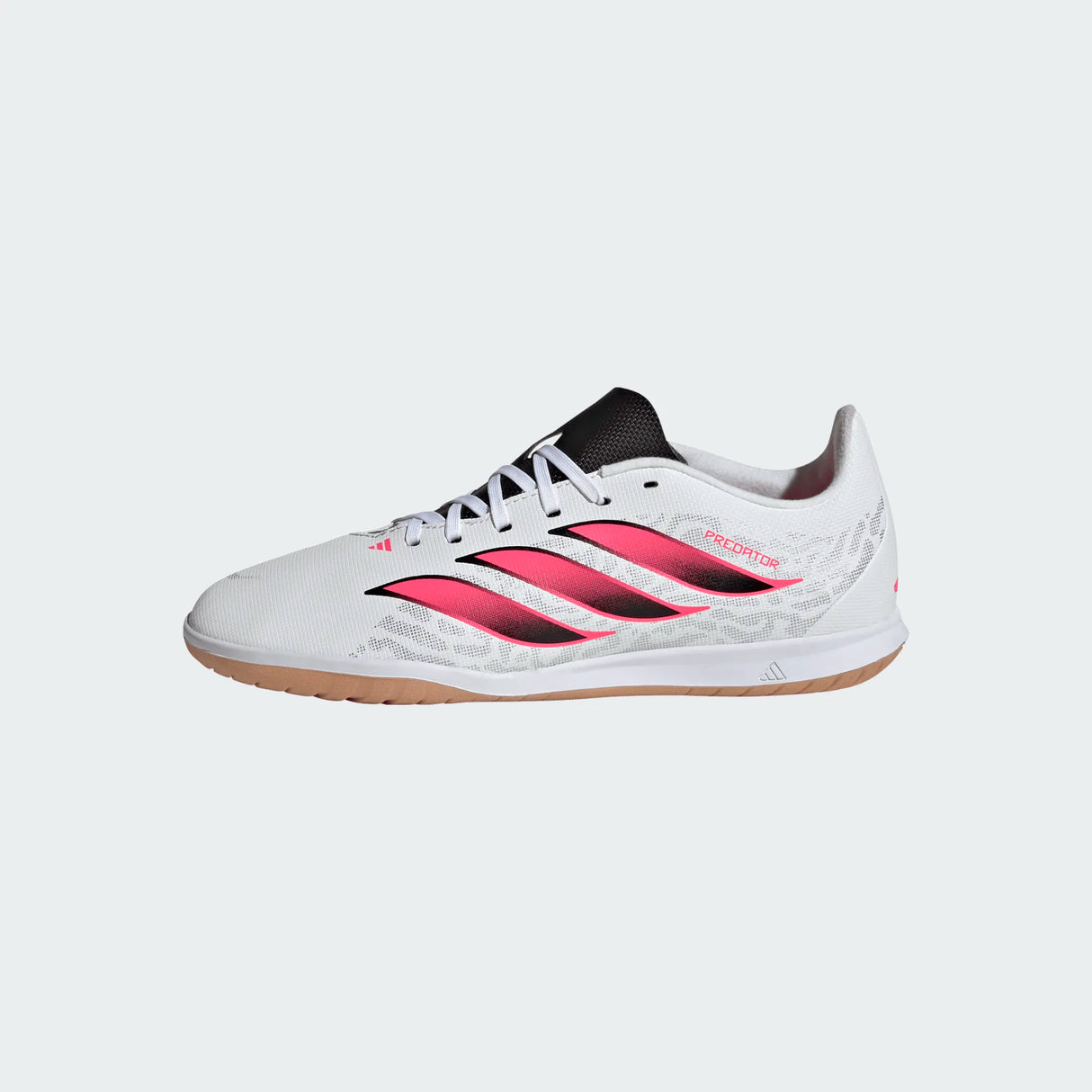 adidas Predator Club Sala Indoor Youth Soccer Shoes - White/Black