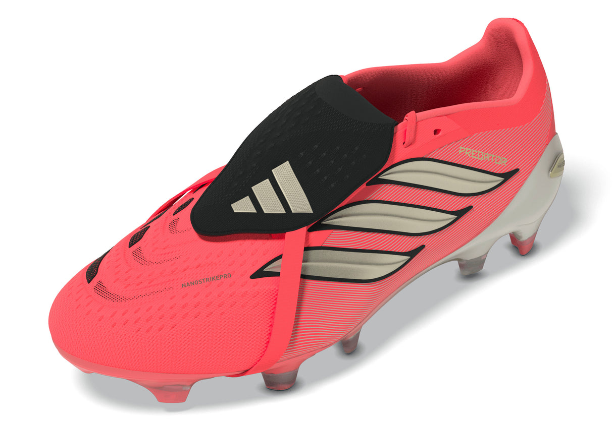 Tacos de Fútbol para Terreno Firme con Lengüeta Plegable para Hombre adidas Predator Pro - Turquesa