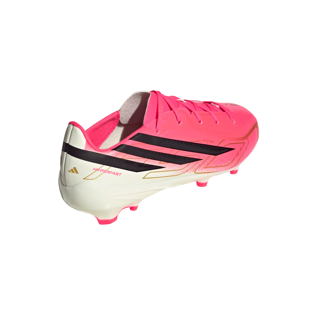 adidas F50 Hyperfast League Firm Ground Youth Soccer Cleats - Turquesa/Black/Gold