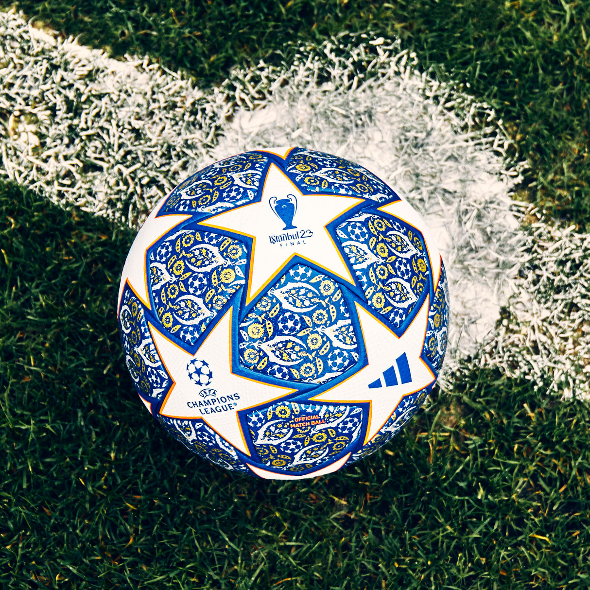 adidas UEFA Champions League Pro Istanbul Soccer Ball - White/Blue