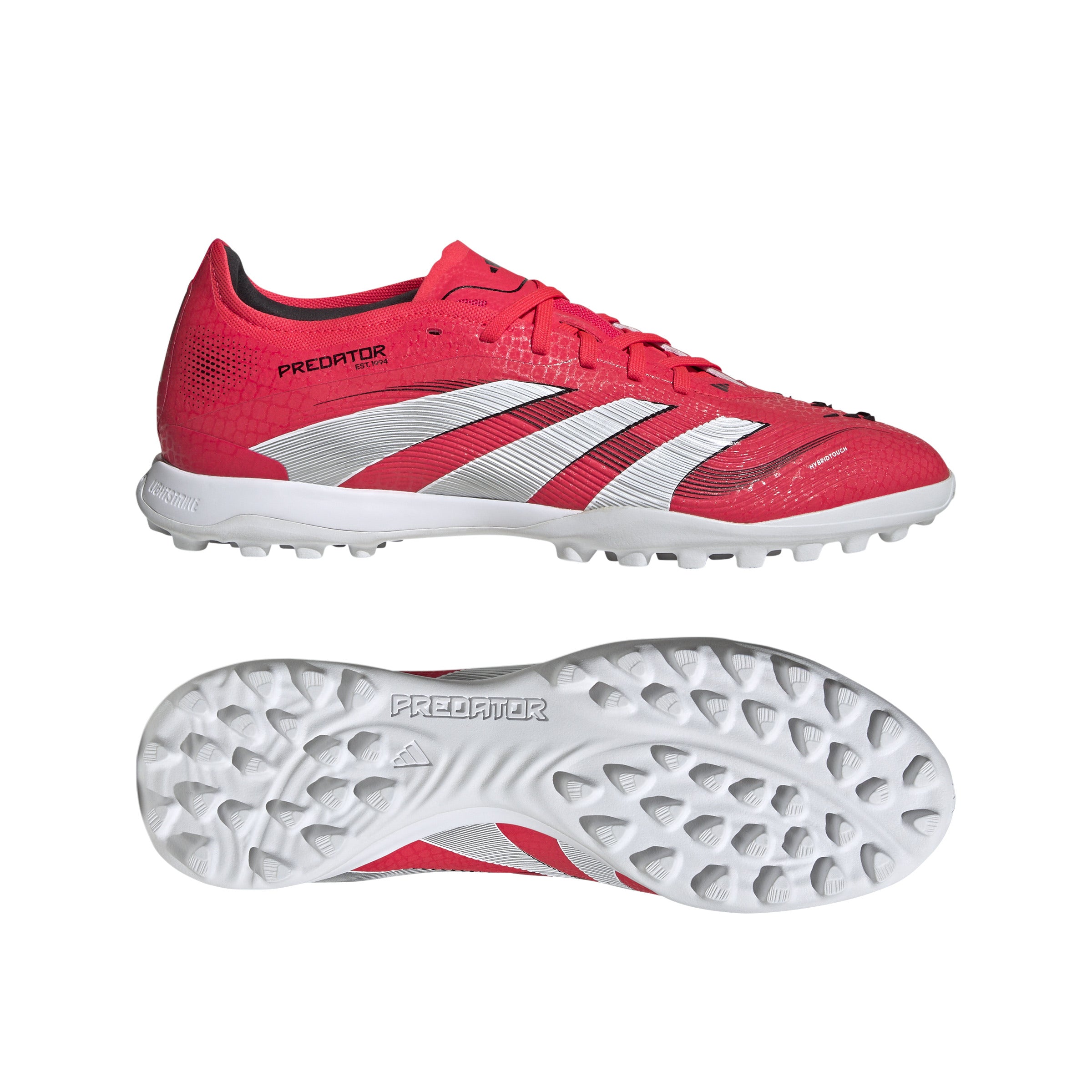 Botas de césped artificial adidas Predator Pro Turf rojo/blanco
