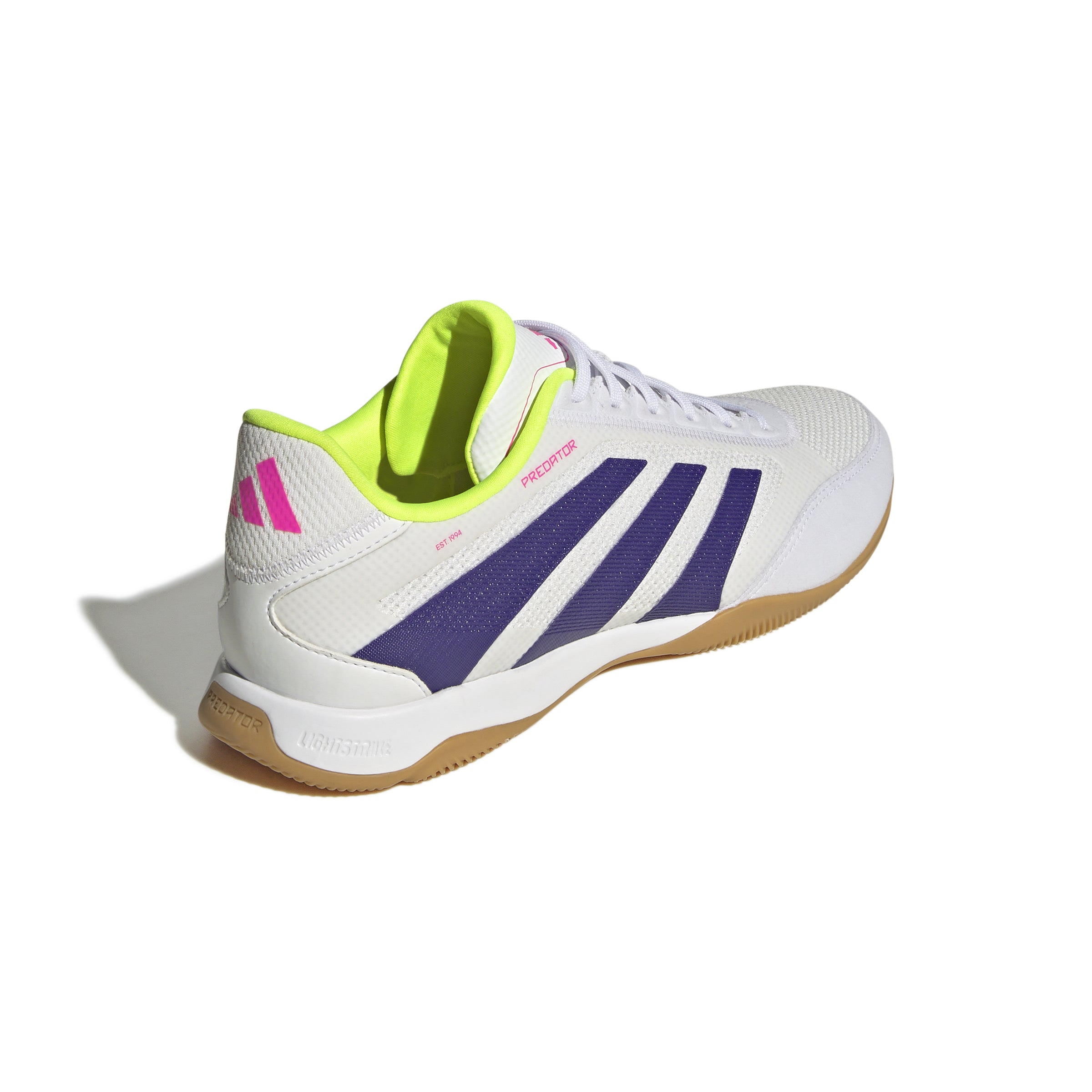 Botas de fútbol sala adidas Predator League en color blanco y morado
