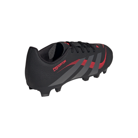 adidas Predator Club FG/MG Youth Soccer Cleats - Black/Red