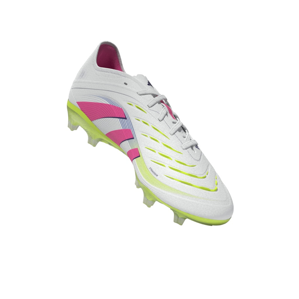 Botas de fútbol para terreno firme adidas Predator Pro, color blanco