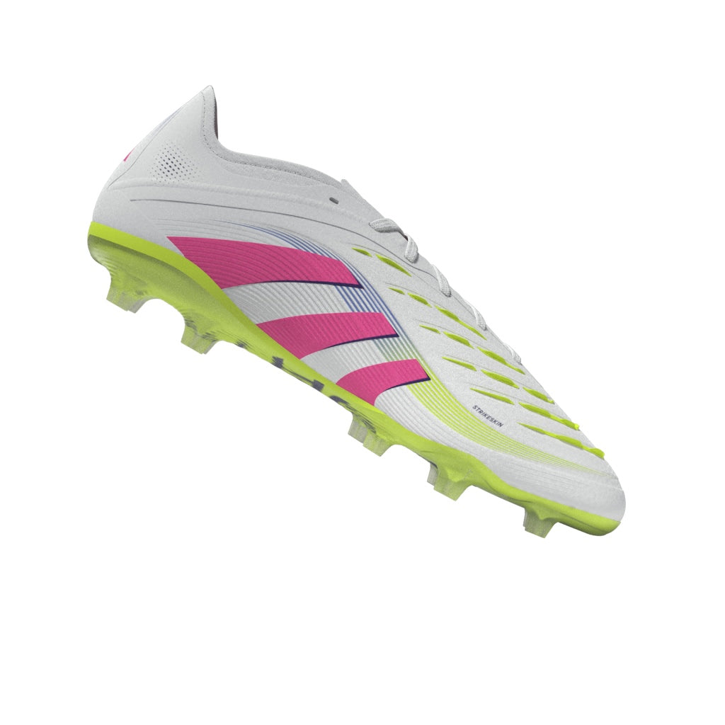 Botas de fútbol para terreno firme adidas Predator Pro, color blanco