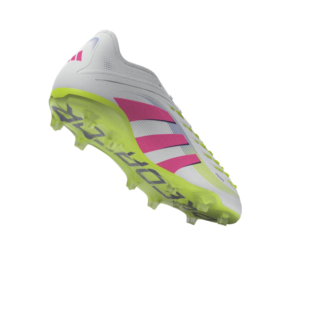 Botas de fútbol para terreno firme adidas Predator Pro, color blanco
