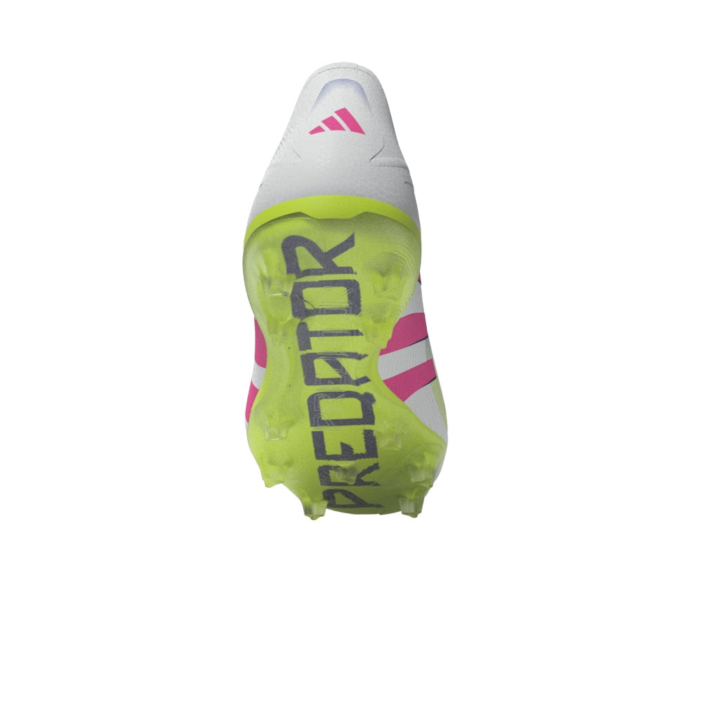 Botas de fútbol para terreno firme adidas Predator Pro, color blanco