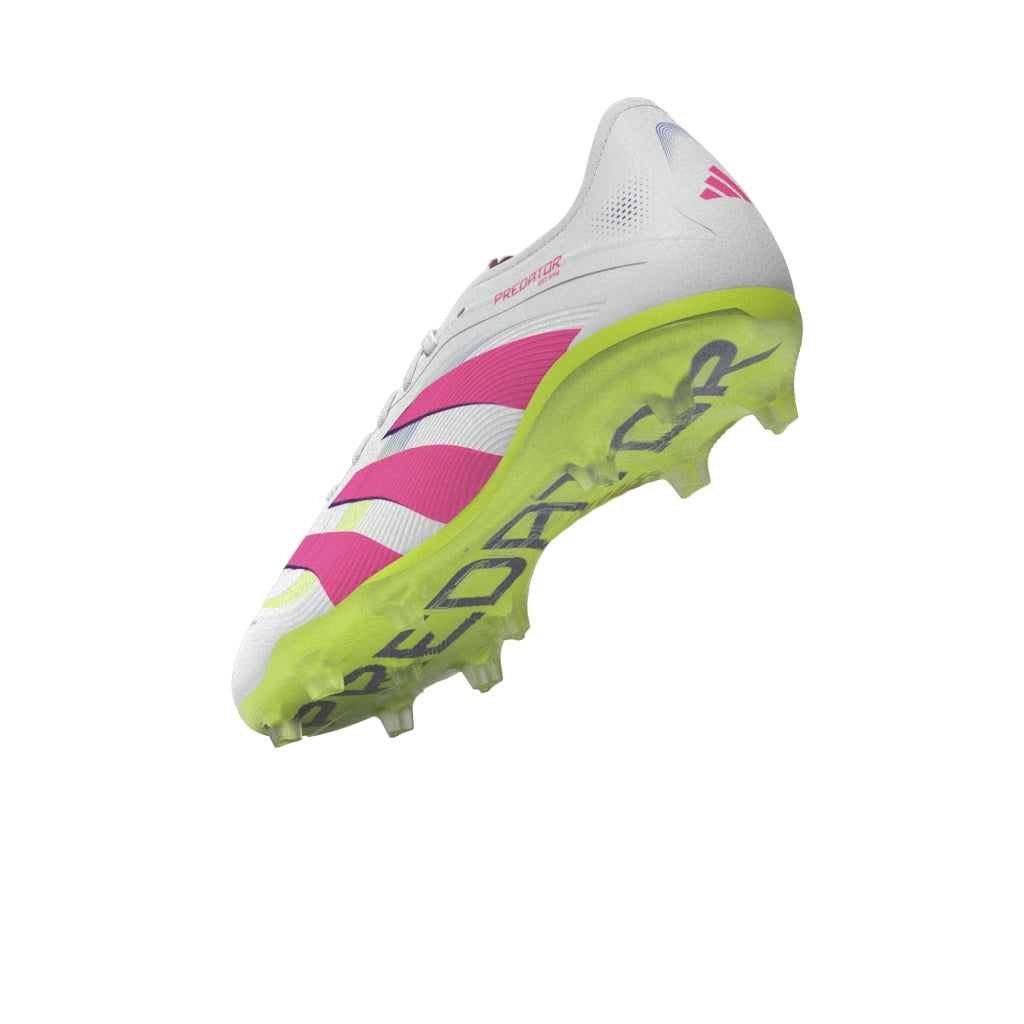 Botas de fútbol para terreno firme adidas Predator Pro, color blanco